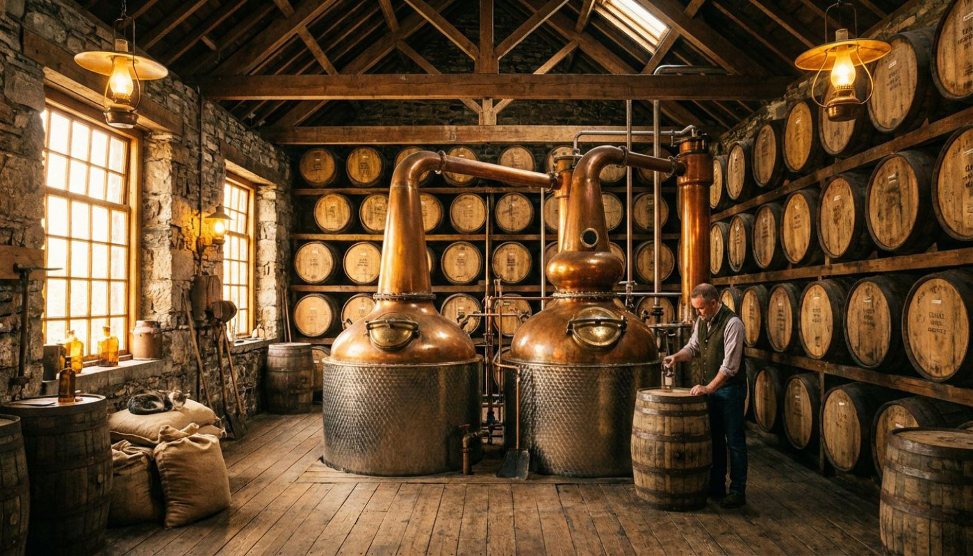 Les secrets des distilleries artisanales de la région